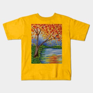 Autumn at the Lake Kids T-Shirt